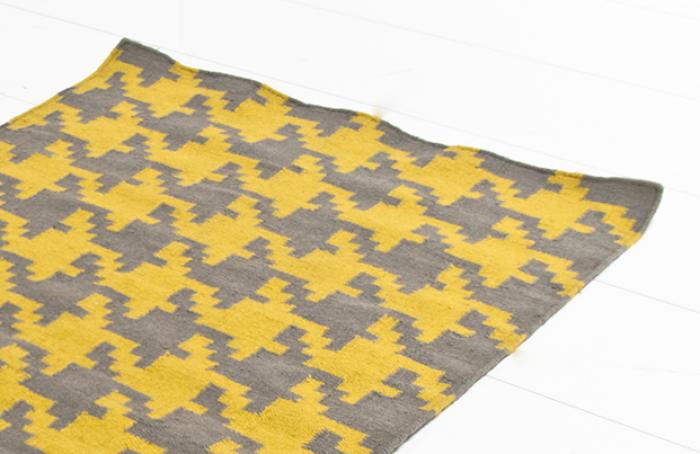 Yellow Houndstooth Small